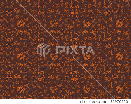 Halloween graffiti pattern background 80970350