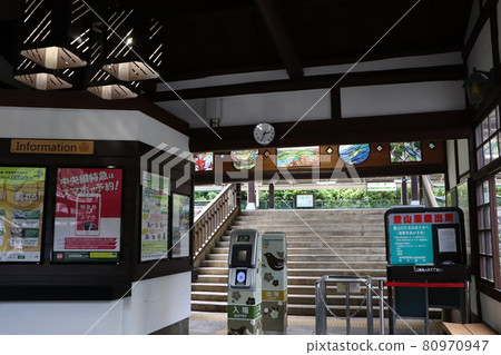 Hatonosu Station where there was nobody on weekdays 80970947