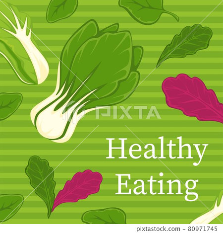 Healthy eating, plant based dieting and nutrition - Stock Illustration ...