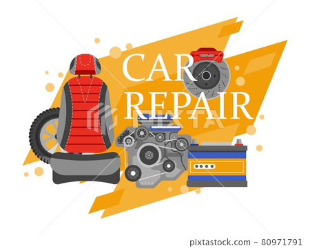 Car repair, professional treatment and maintenance Car repair, professional treatment and maintenance 80971791