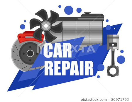 Car repair center, maintenance of vehicle auto Car repair center, maintenance of vehicle auto 80971793