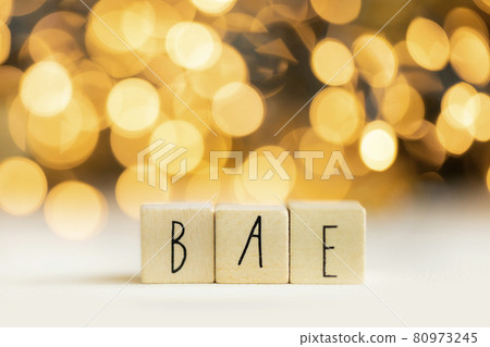 Bea acronym for before anyone else, best friend or loved one, social media term with gold bokeh background Bea acronym for before anyone else, best friend or loved one, social media term with gold bokeh background 80973245