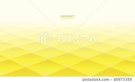 Abstract 3d modern square background. Yellow geometric pattern texture. vector art illustration 80973389