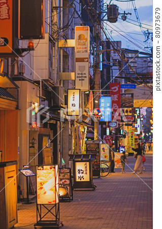[Osaka] A street in the back alley of Dotonbori 80973679