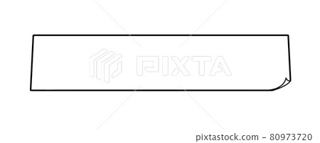 Simple sticky note illustration Simple sticky note illustration 80973720