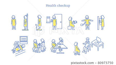 老年婦女在醫院接受體檢 80973750