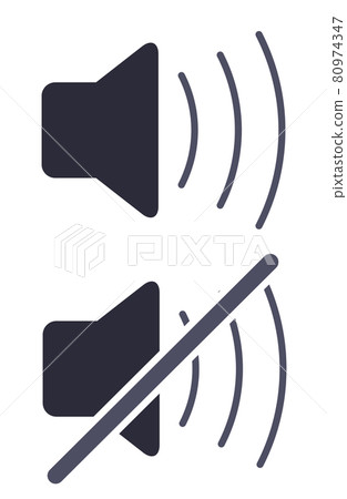 聲音矢量按鈕開關設計 聲音矢量按鈕開關設計 80974347