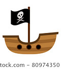 海盜船元素矢量圖創作設計 80974350