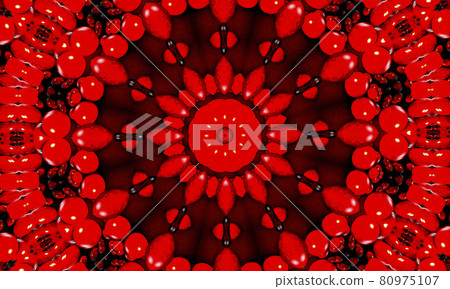 Kaleidoscope background. Abstract fractal shapes. Beautiful satanic kaleidoscope texture. Fantasy chaotic colorful fractal pattern. Unique kaleidoscope design. Inferno sign of the devil. Kaleidoscope background. Abstract fractal shapes. Beautiful satanic kaleidoscope texture. Fantasy chaotic colorful fractal pattern. Unique kaleidoscope design. Inferno sign of the devil. 80975107
