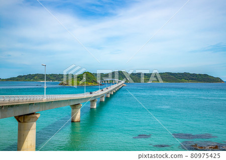 Shimonoseki City, Yamaguchi Prefecture Summer Tsunoshima Ohashi Shimonoseki City, Yamaguchi Prefecture Summer Tsunoshima Ohashi 80975425