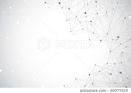 Geometric graphic background molecule and communication. Big data complex with compounds. Lines plexus, minimal array. Digital data visualization. Scientific cybernetic illustration. Geometric graphic background molecule and communication. Big data complex with compounds. Lines plexus, minimal array. Digital data visualization. Scientific cybernetic illustration. 80975929