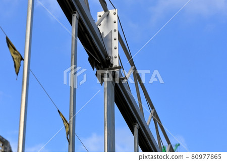 Image of entrance gate at construction site Image of entrance gate at construction site 80977865