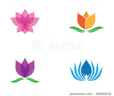 Lotus symbol vector icon illustration Lotus symbol vector icon illustration 80980816