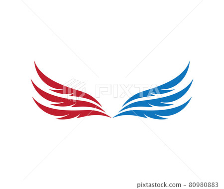 Wing symbol illustration 80980883