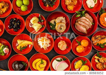 Typical New Year dish Japanese food New Year dishes (OSECHI) Typical New Year dish Japanese food New Year dishes (OSECHI) 80983052