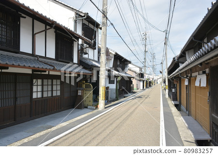 [岡山縣] 津山城下町的街景 80983257