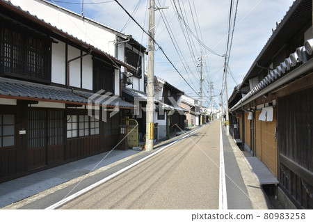 [岡山縣] 津山城下町的街景 80983258
