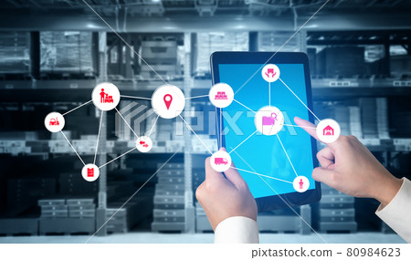 Smart warehouse management system with innovative internet of things technology Smart warehouse management system with innovative internet of things technology 80984623