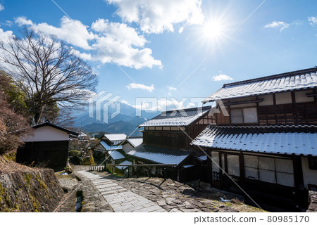 [Magome-juku] Nakasendo in winter 80985170