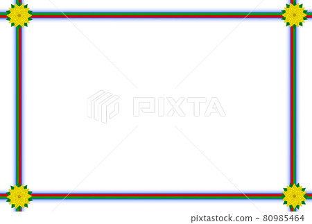 Christmas Frame Frame-Ribbon Blue Edge Blur-5 Leaf Yellow Flower (Postcard Ratio) Greeting Christmas Frame Frame-Ribbon Blue Edge Blur-5 Leaf Yellow Flower (Postcard Ratio) Greeting 80985464