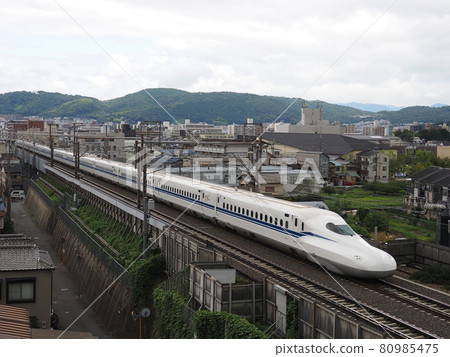 Shinkansen N700S J13 formation near Yamashina 80985475