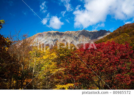 Autumn color of Kagikake Pass 80985572
