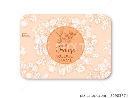 Orange Ripe citrus. Template for product label Orange Ripe citrus. Template for product label 80985774