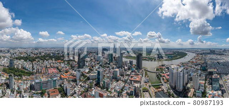Panoramic photo of Saigon, big and famous city in Vietnam Panoramic photo of Saigon, big and famous city in Vietnam 80987193