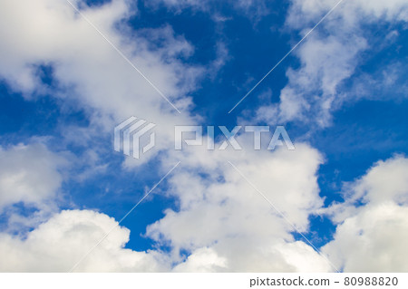White clouds in blue sky White clouds in blue sky 80988820