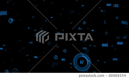 Business data and financial figures visualiser graphic Business data and financial figures visualiser graphic 80989354