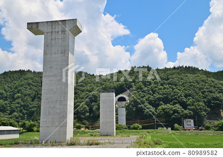 Gifu Prefecture Chubu Jukan Expressway construction work 80989582