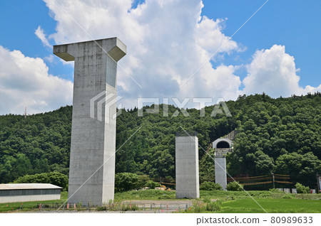 Gifu Prefecture Chubu Jukan Expressway construction work 80989633