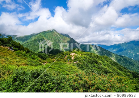[Gunma Prefecture] Scenery of Tenjin Pass on Mt. Tanigawa 80989658