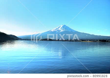 Mt. Fuji Scenery near Lake Kawaguchi, Yamanashi Prefecture 80991828