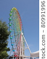 Rainbow-colored Ferris wheel 80991996