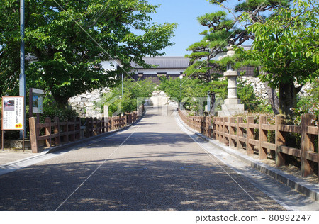 通往今治城的道路的風景 80992247