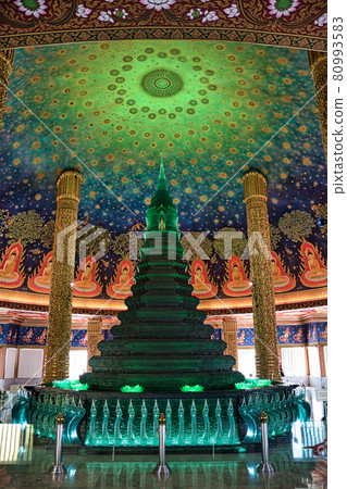 Wat Paknam Bhasicharoen Stupa is a royal temple located in Phasi Charoen district in Bangkok 80993583
