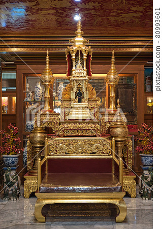 Museum with amazing models, mockups, sculptures in Maharatchamongkol Great Pagoda at Wat Paknam temple in Phasi Charoen district of Bangkok. 80993601