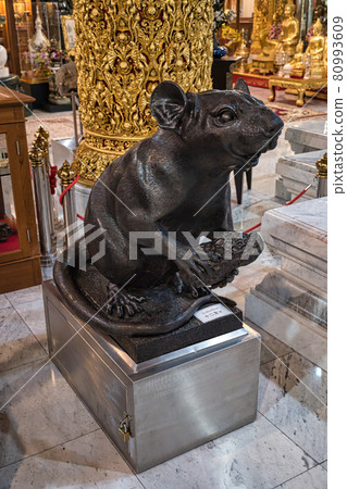 Museum with amazing models, mockups, sculptures in Maharatchamongkol Great Pagoda at Wat Paknam temple in Phasi Charoen district of Bangkok. 80993609