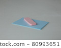 Blue and pink sticky notes 80993651