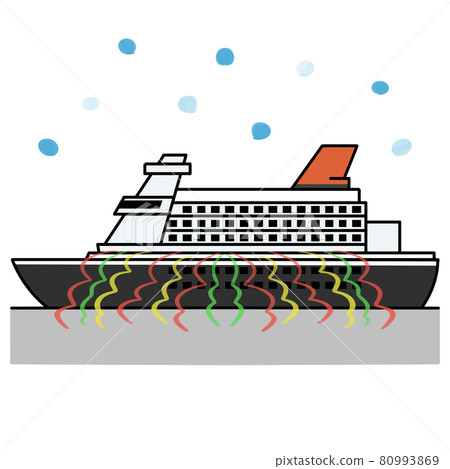 Luxury liner to leave port Luxury liner to leave port 80993869