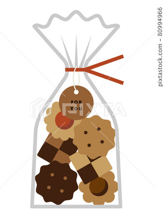 Illustration of wrapped cookies 80994966