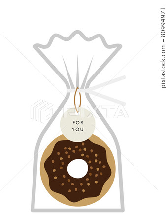 Illustration of donuts in a bag Illustration of donuts in a bag 80994971