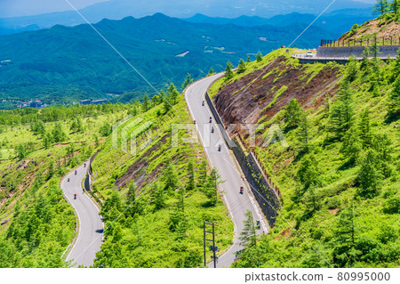 (Gunma Prefecture) Shiga Kusatsu Road (Refreshing Highway) Scenery on the Kusatsu side 80995000