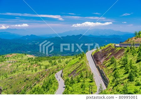 (Gunma Prefecture) Shiga Kusatsu Road (Refreshing Highway) Scenery on the Kusatsu side 80995001