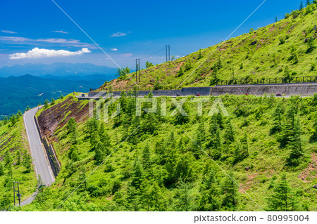 (Gunma Prefecture) Shiga Kusatsu Road (Refreshing Highway) Scenery on the Kusatsu side 80995004