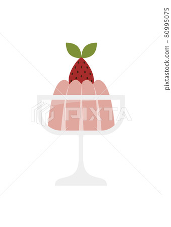 草莓 bavarois 的插圖 草莓 bavarois 的插圖 80995075