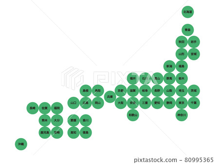日本地圖插圖_變形C_04 日本地圖插圖_變形C_04 80995365