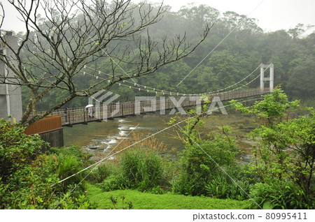 Siguangtandiao Bridge over the Keelung River in Taiwan, Shihfen 80995411