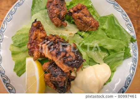 Deep-fried moray eel Deep-fried moray eel 80997461